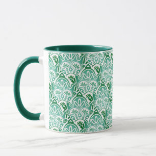 Taza Navidades boho blanco y verde Mug