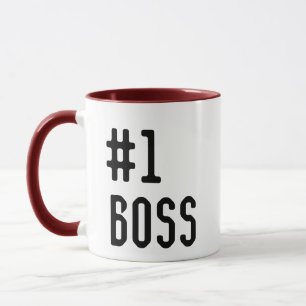 Taza Navidades Boss Personalizados número uno dan por j