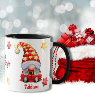 Taza Navidades Brillantes Gnome Mug