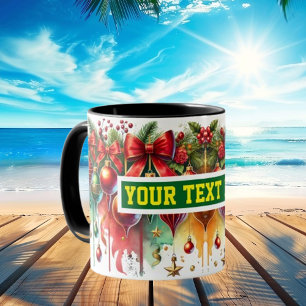 Taza Navidades Bulbs Ornaments Coffee Mug