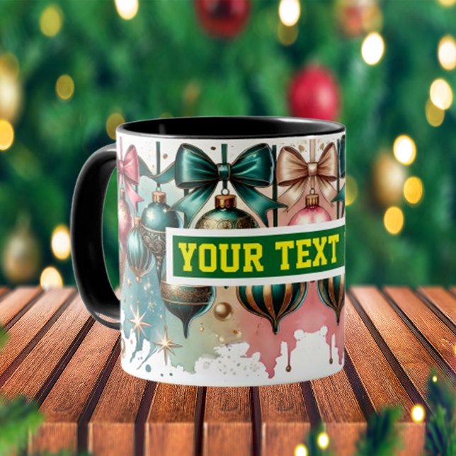 Taza Navidades Bulbs Watercolor Café Mug (Subido por el creador)