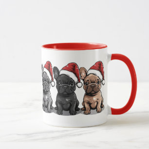 Taza Navidades Bulldog francés Santa Dog