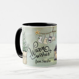 Taza Navidades Cabin Coffee Gnome Chica