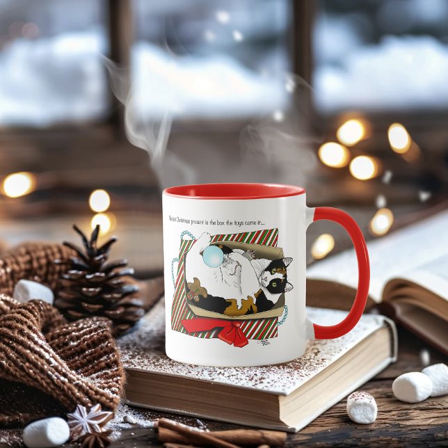 Taza Navidades Caja de juguetes gato (Subido por el creador)