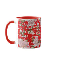 Navidades caligrafía Nombres de Cristo|| Rojo