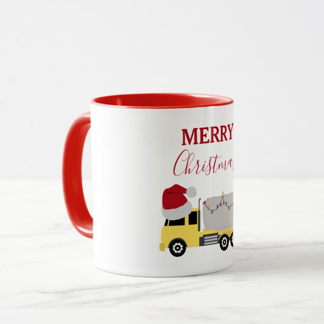 Taza Navidades Camiones de transporte de camiones ciste (Anverso izquierdo)
