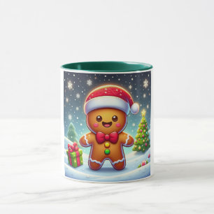 Taza Navidades caprichosos/hombre de pan de jengibre de