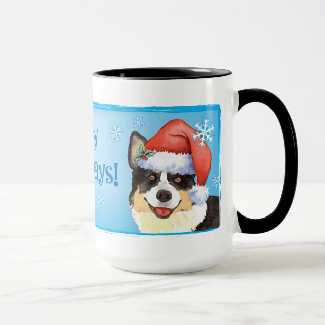 Taza Navidades Cardigan Welsh Corgi (Derecha)