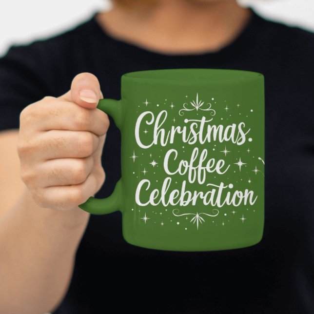 Taza Navidades Celebración del Café Elegante Guión Café (Subido por el creador)