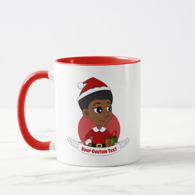 Taza Navidades chica con un personalizado africano (Izquierda)