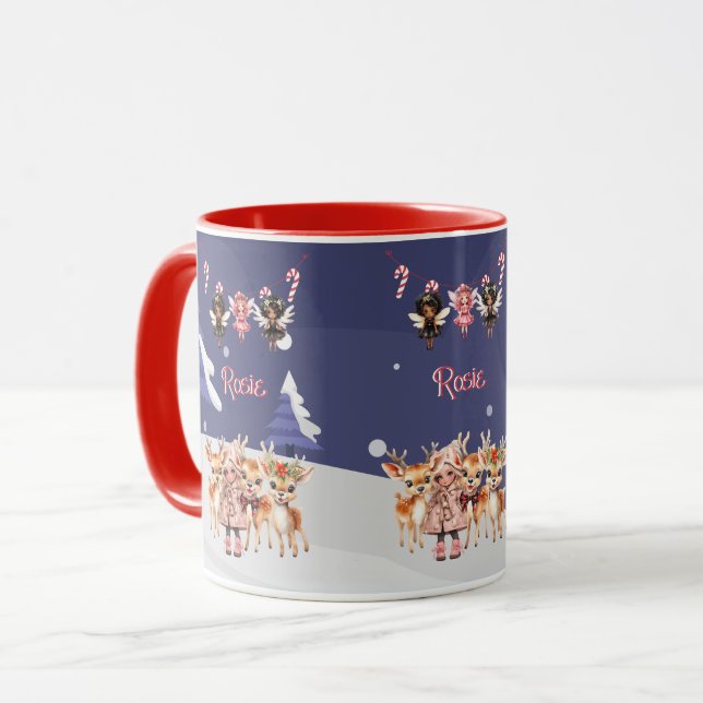 Taza Navidades Chica reno Candy Cane Fairies (Anverso izquierdo)