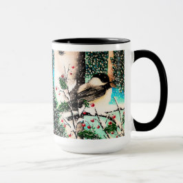 Taza Navidades Chickadee Chatter