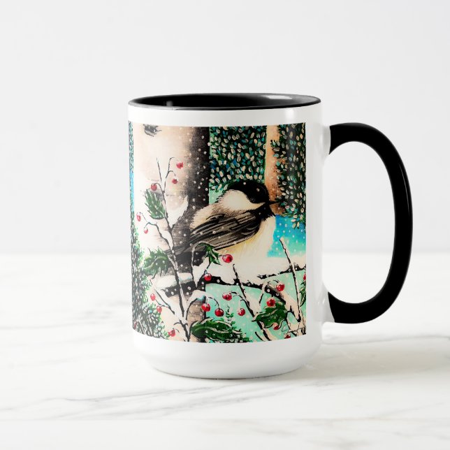 Taza Navidades Chickadee Chatter (Derecha)