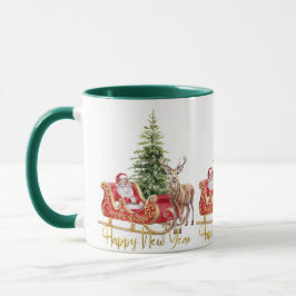 Taza Navidades clásicos de Santa Sleigh Mug