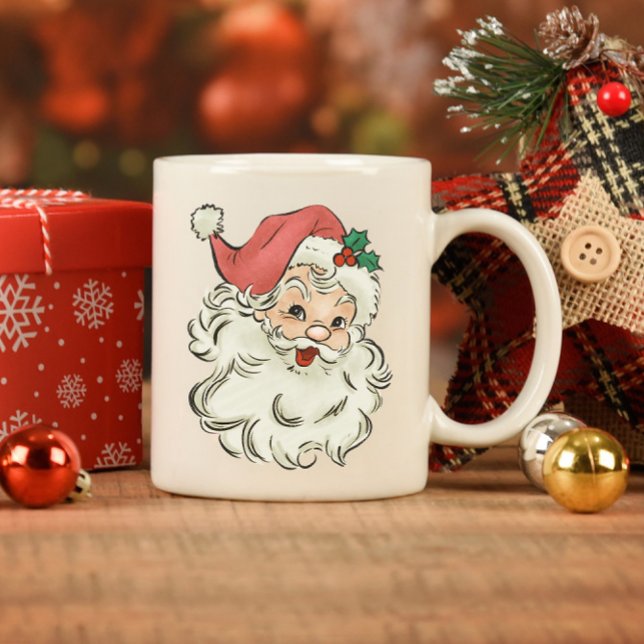 Taza Navidades clásicos sonriendo a Santa (Subido por el creador)