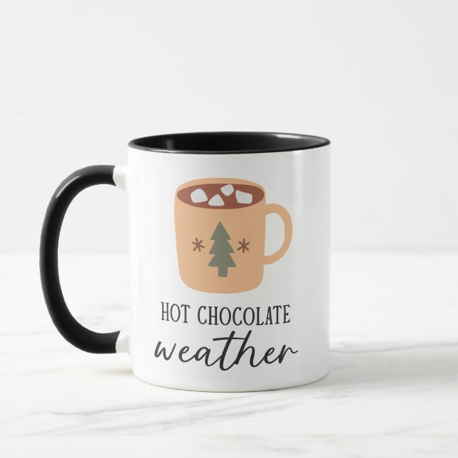 Taza Navidades climáticos de chocolate caliente (Izquierda)
