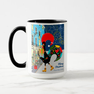 Taza Navidades comprando con el Rooster Portugués