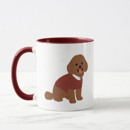 Taza Navidades con caniche
