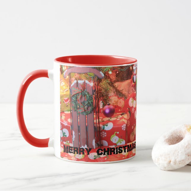 Taza Navidades con coraje (Con donut)