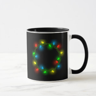 Taza Navidades con luces redondas
