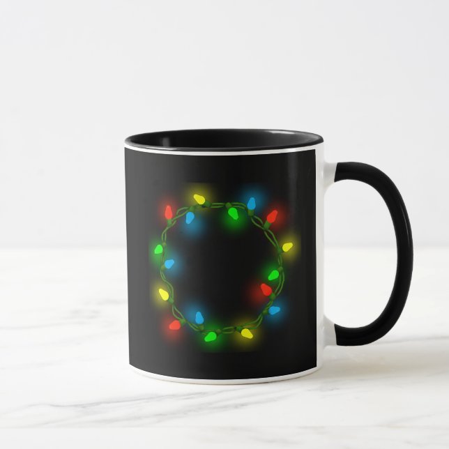 Taza Navidades con luces redondas (Derecha)