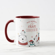Navidades Coordinador del caos Café personalizado