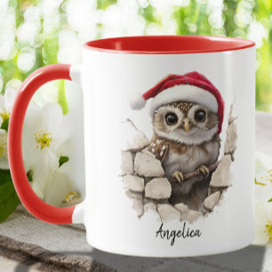Taza Navidades cortos buscando lechuza con Personalizad