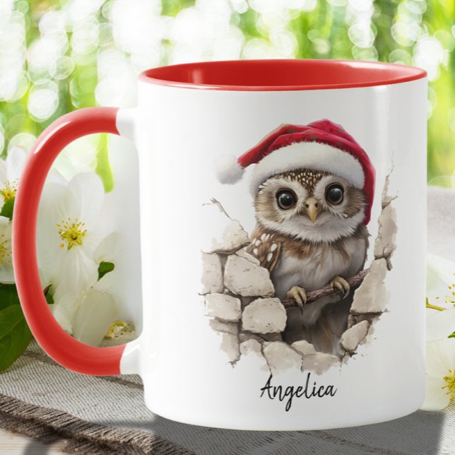 Taza Navidades cortos buscando lechuza con Personalizad (Subido por el creador)