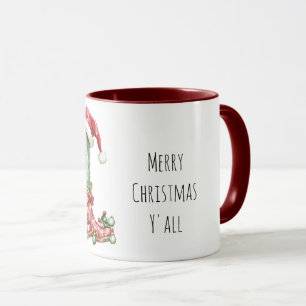 Taza Navidades Cowboy Boots Cactus