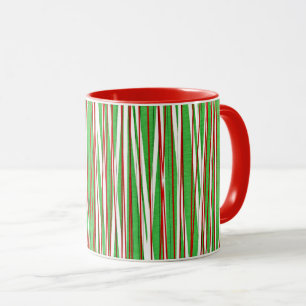 Taza Navidades Crisscross, rojo y verde