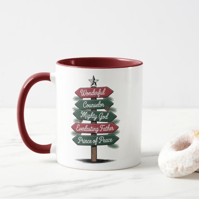 Taza Navidades cristianos Mug (Con donut)
