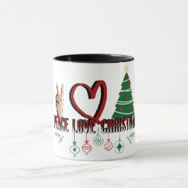Taza Navidades de amor por la paz