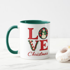 Taza Navidades de amor retro Café mágico clásico