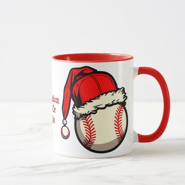 Taza Navidades de béisbol de Santa Hat Unisex Fiesta de (Derecha)