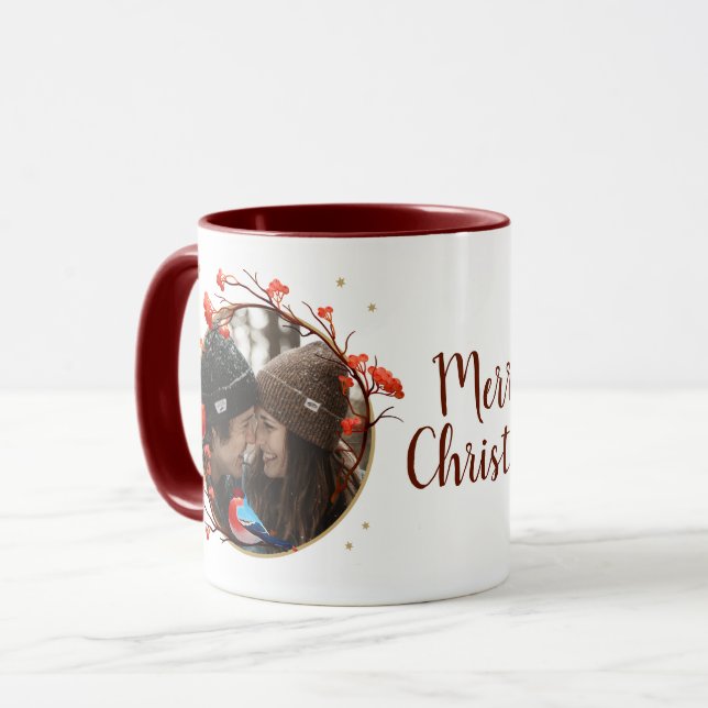Taza Navidades de Berries Wreath de los pequeños Robin  (Anverso izquierdo)