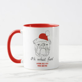Taza Navidades de Bulldog de Inglaterra