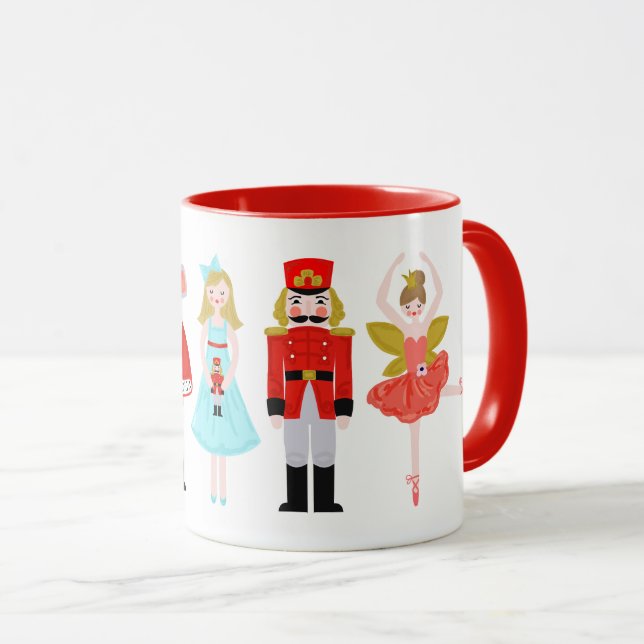 Taza Navidades de caracteres de ballet de cazabotas (Anverso derecho)