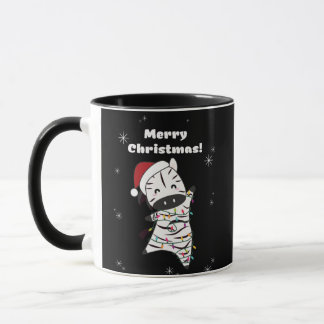 Taza Navidades de cebra Zebras Animales de Invierno
