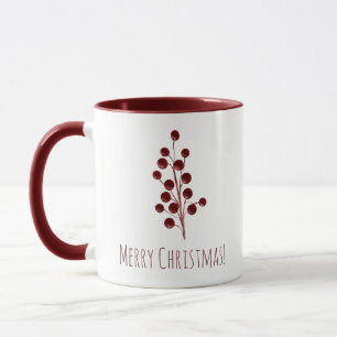 Taza Navidades de cerezo rojo