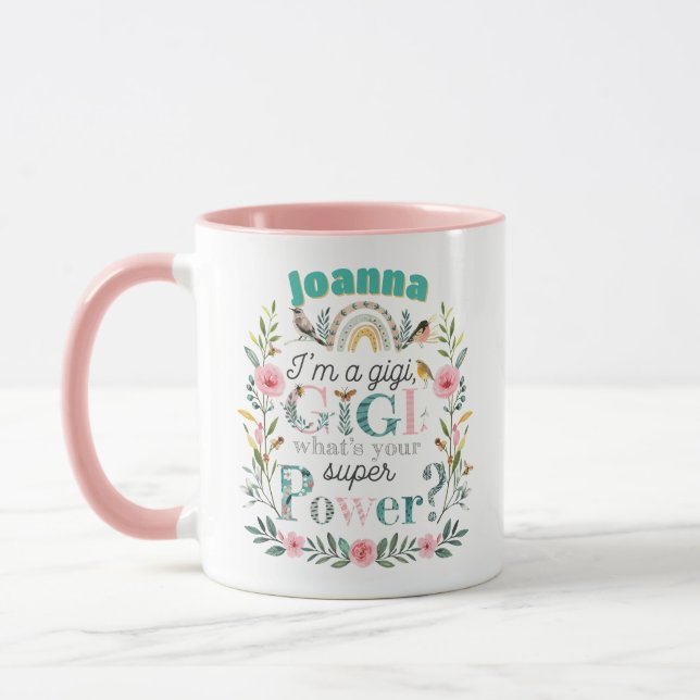 Taza Navidades de cumpleaños del Día de la Madre GIGI p (Izquierda)