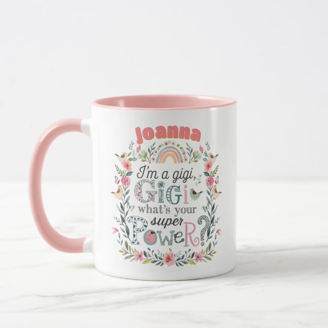 Taza Navidades de cumpleaños del Día de la Madre GIGI p (Izquierda)