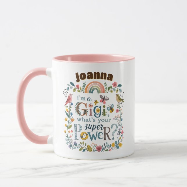 Taza Navidades de cumpleaños del Día de la Madre GIGI p (Izquierda)