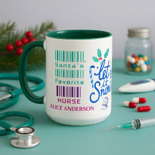 Taza Navidades De Enfermería Cuidados Le Dan Un Nombre