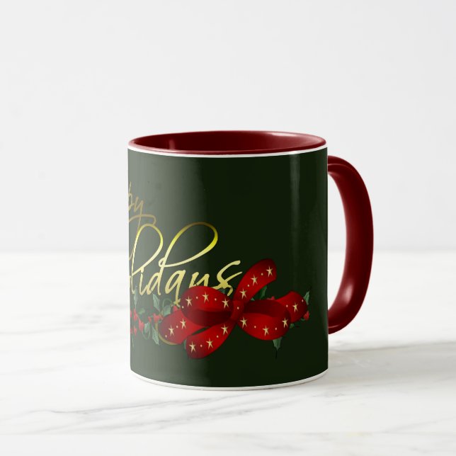 Taza Navidades de Felices Fiestas (Anverso derecho)