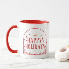 Taza navidades de fiesta tardía moderna