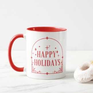 Taza navidades de fiesta tardía moderna