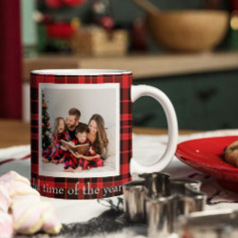 Taza Navidades de foto doble tocado en búfalo café tafe