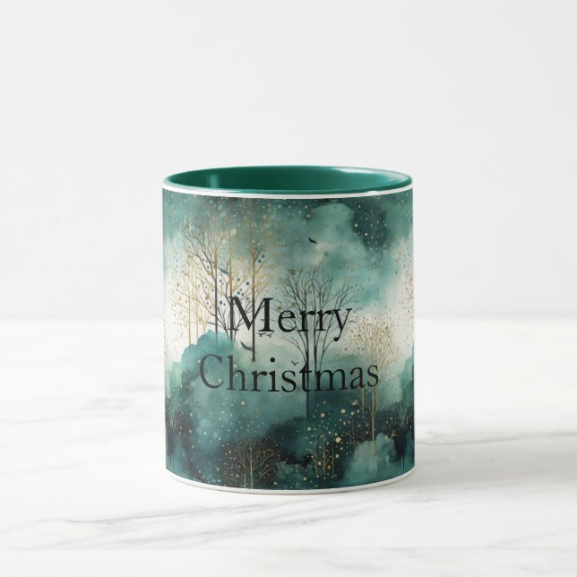 Taza Navidades de Green Gold Trees (Centro)
