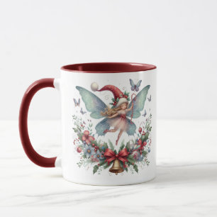 Taza Navidades de hadas mariposa