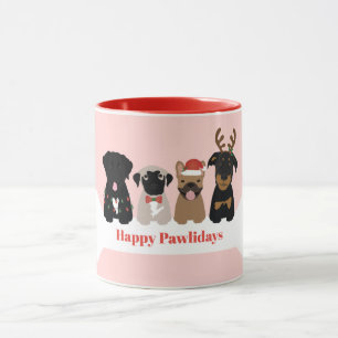 Taza Navidades de Happy Pawlidays
